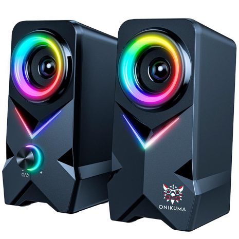 Акустика для ПК Onikuma L2 RGB |10W, BT/AUX/USB| black Акустика для ПК Onikuma L2 RGB |10W, BT/AUX/USB| black