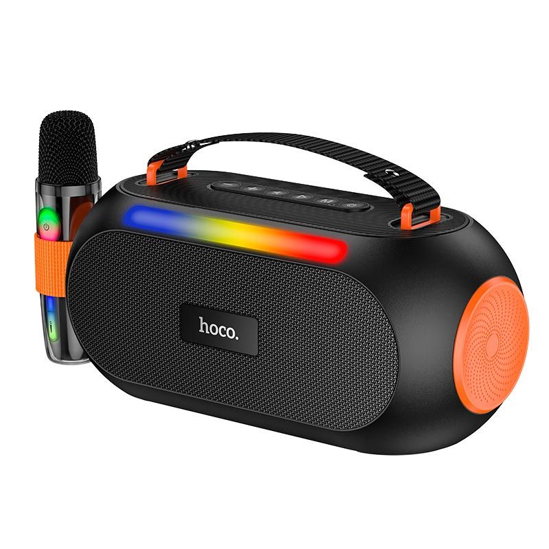 Акустика-караоке HOCO Cool portable BT дисплей з одним мікрофоном DS64 |BT5.3, TWS, 30W| black Акустика-караоке HOCO Cool portable BT дисплей з одним мікрофоном DS64 |BT5.3, TWS, 30W| black