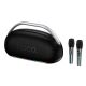 Акустика-караоке HOCO Melody portable BT speaker HT2 BT5.4/USB/TF/AUX, TWS, DSP, 300W, 8h| black Акустика-караоке HOCO Melody portable BT speaker HT2 BT5.4/USB/TF/AUX, TWS, DSP, 300W, 8h| black