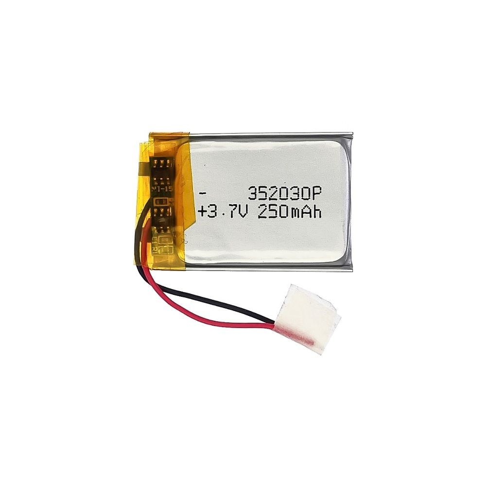 Аккумулятор 352030P универсальный с контроллером, 3,5 х 20 х 30 мм (250 mAh)/ для TWS наушников, Bluetooth гарнитур, MP3 плееров Аккумулятор 352030P универсальный с контроллером, 3,5 х 20 х 30 мм (250 mAh)/ для TWS наушников, Bluetooth гарнитур, MP3 плееров