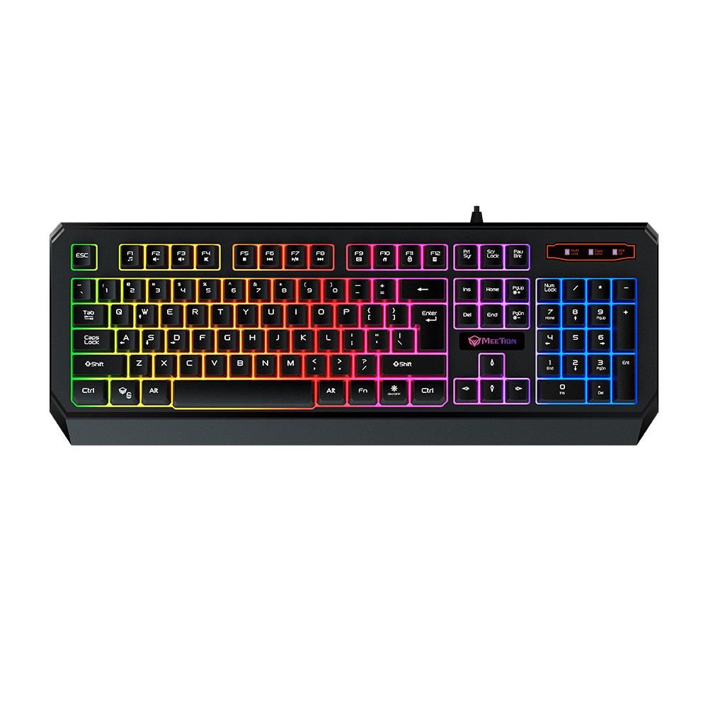 Клавиатура MEETION Gaming Wired Rainbow Backlit Keyboard MT-K9320 |Ukr/ru/Eng раскладки| black Клавиатура MEETION Gaming Wired Rainbow Backlit Keyboard MT-K9320 |Ukr/ru/Eng раскладки| black