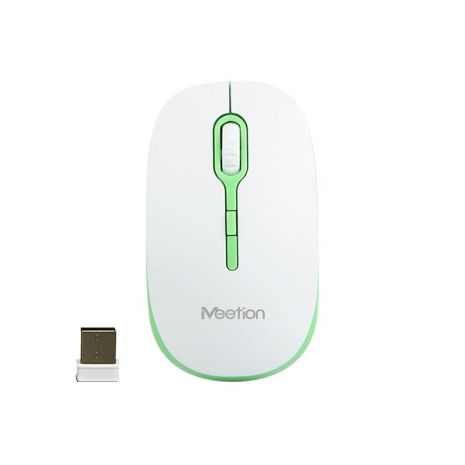 Мышь MeeTion Wireless Mouse 2.4G MT-R547 white-green Мышь MeeTion Wireless Mouse 2.4G MT-R547 white-green