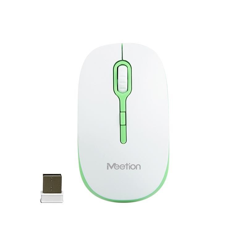 Мышь MeeTion Wireless Mouse 2.4G MT-R547 white-green Мышь MeeTion Wireless Mouse 2.4G MT-R547 white-green