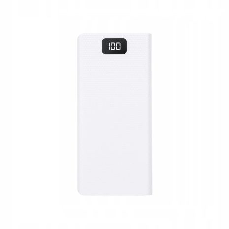Корпус повербанка DIY C18M 8x18650 (Up To 20000mAh) LED Number Display, MicroUSB, 2xUSB out 10W, Torchlight, WHITE