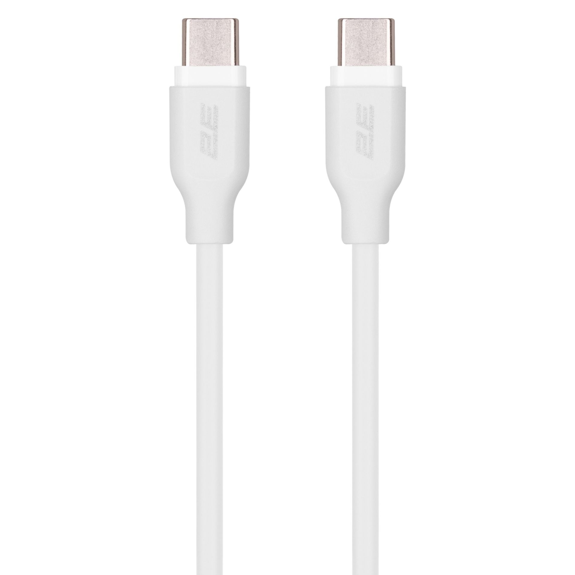 Кабель 2E USB-C - USB-C, Glow, 60W, 1m, white Кабель 2E USB-C - USB-C, Glow, 60W, 1m, white