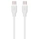 Кабель 2E USB-C - USB-C, Glow, 60W, 1m, white Кабель 2E USB-C - USB-C, Glow, 60W, 1m, white