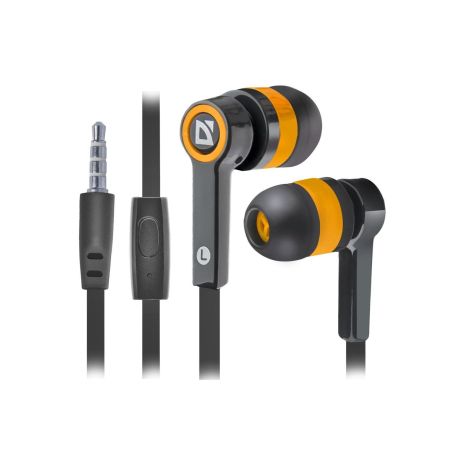 Навушники з мікрофоном Defender Pulse 420 Black/Orange (63420)