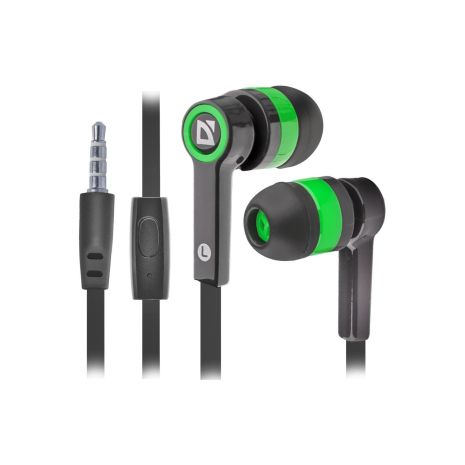 Навушники з мікрофоном Defender Pulse 420 Black/Green (63422)