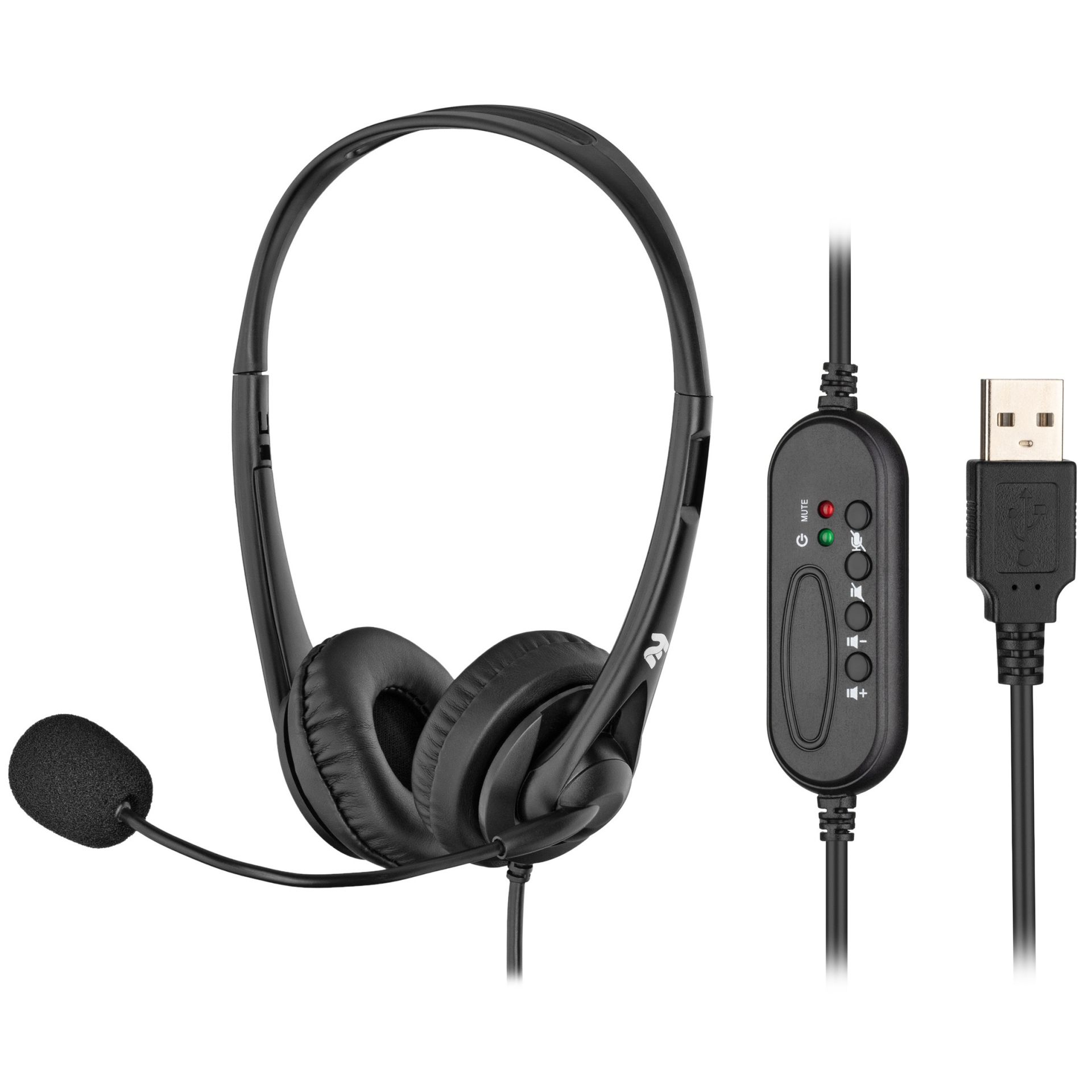 Навушники з мікрофоном 2E CH11 On-Ear USB Black (2E-CH11SU) Навушники з мікрофоном 2E CH11 On-Ear USB Black (2E-CH11SU)
