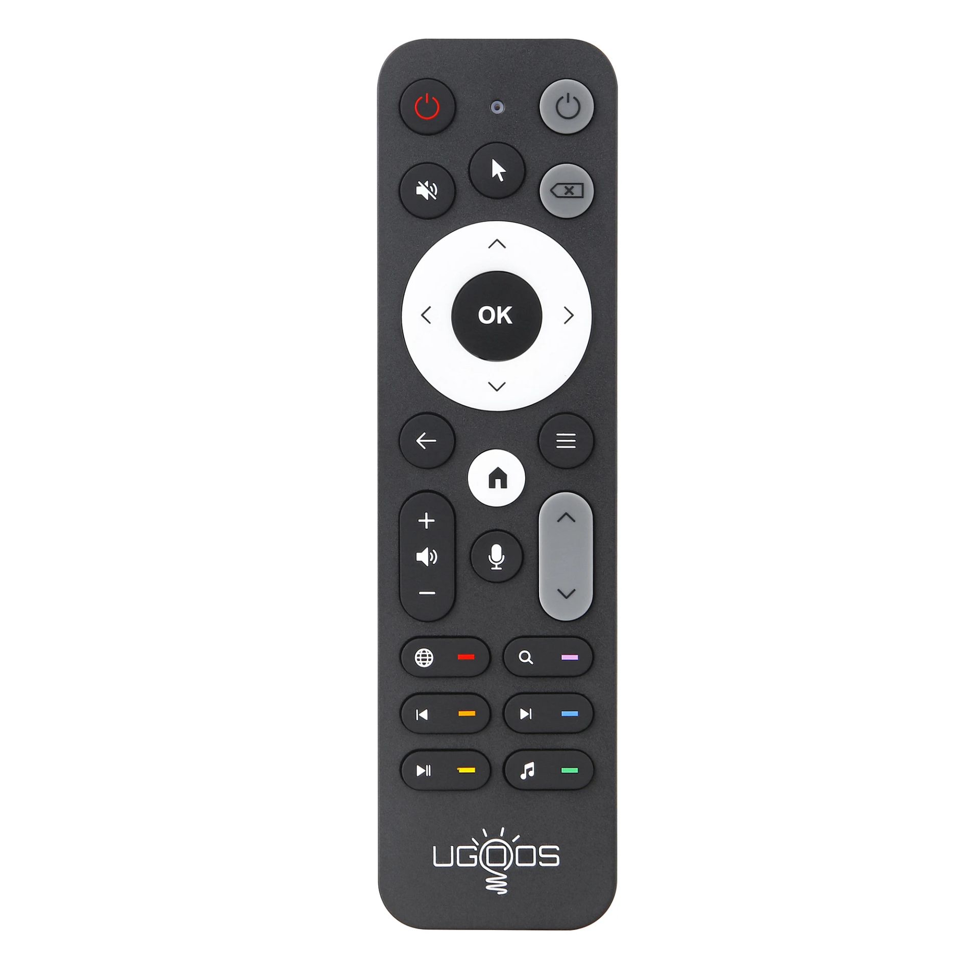 Пульт ДУ UGOOS UR02 Bluetooth Air mouse/Гироскоп/Микрофон (Без батареек) Black Пульт ДУ UGOOS UR02 Bluetooth Air mouse/Гироскоп/Микрофон (Без батареек) Black