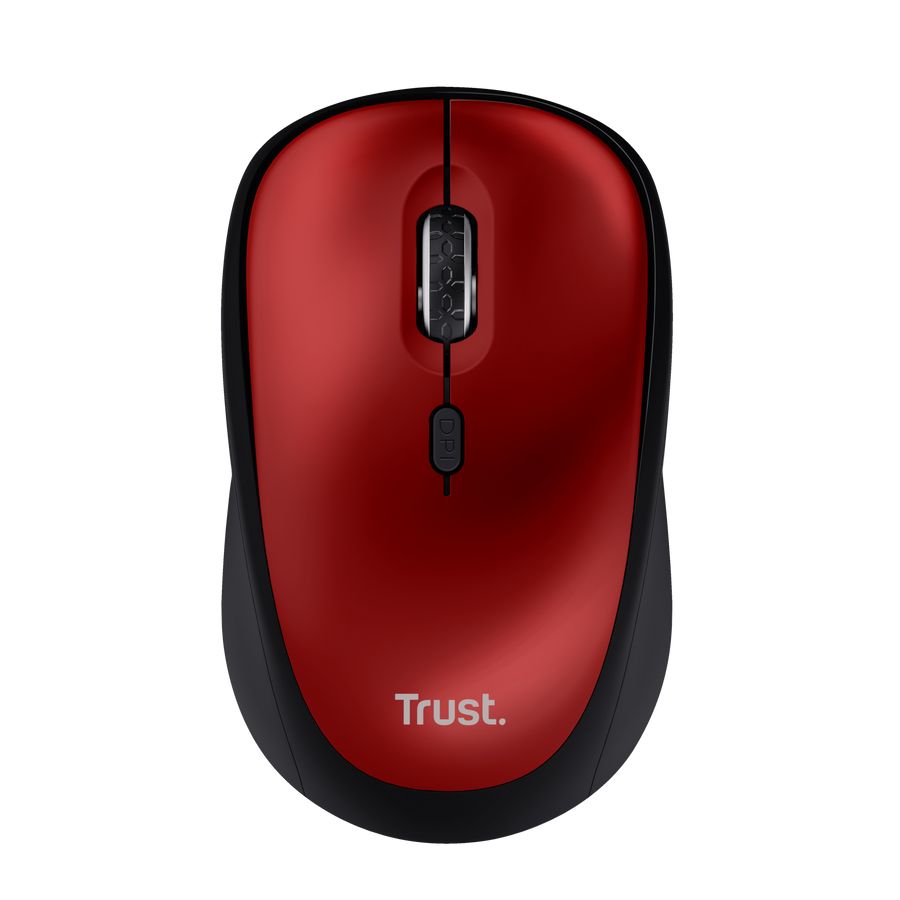 Бездротова безшумна мишка Trust Yvi+ Silent Eco Wireless у червоному кольорі (24550) Бездротова безшумна мишка Trust Yvi+ Silent Eco Wireless у червоному кольорі (24550)
