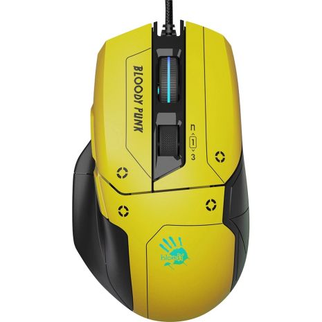 Мышь A4tech Bloody W70 Max USB Punk Yellow Мышь A4tech Bloody W70 Max USB Punk Yellow