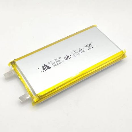 Аккумулятор литий-полимерный 10000 mAh 3.7v / 1260110 / 110x60x12 mm с клеммами