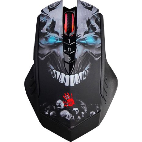 Мышь A4tech Bloody R80 Plus Black Skull