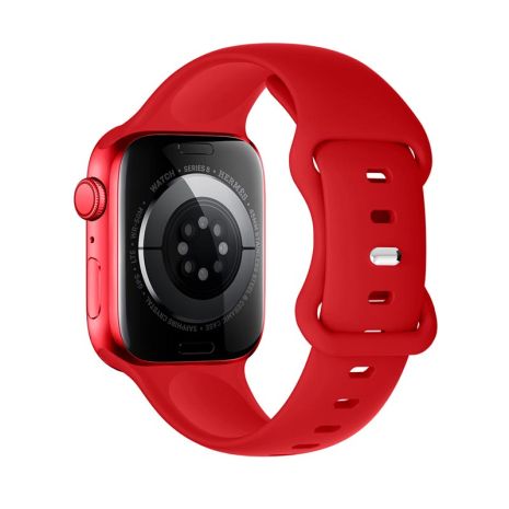 Ремешок HOCO iWatch WA15 Flexible series 8-character buckle solid color silicone strap (42/44/45/49mm) Big Red Ремешок HOCO iWatch WA15 Flexible series 8-character buckle solid color silicone strap (42/44/45/49mm) Big Red