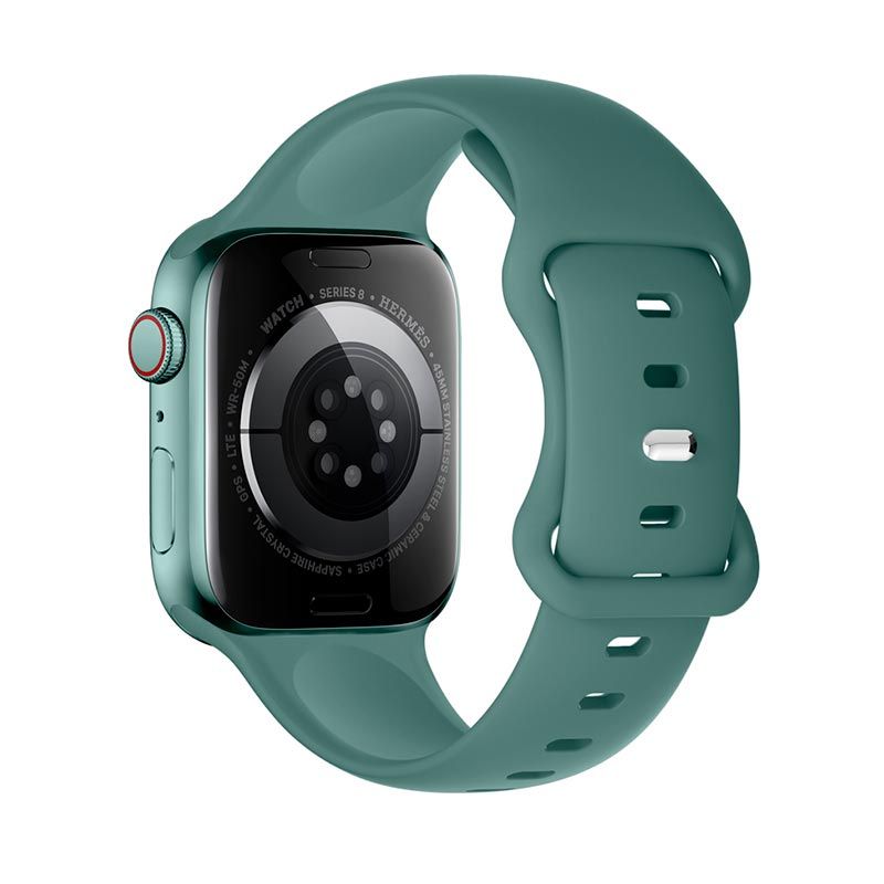 Ремешок HOCO iWatch WA15 Flexible series 8-character buckle solid color silicone strap (42/44/45/49mm) Pine Green Ремешок HOCO iWatch WA15 Flexible series 8-character buckle solid color silicone strap (42/44/45/49mm) Pine Green