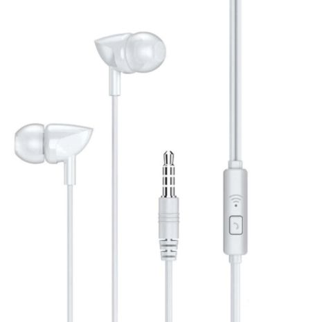Наушники REMAX with mic Wired Earphone RW-106 HD Mic white