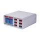 Зарядная станция с индикацией параметров зарядки WLX-896 (6 USB, Fast Charge 3.0, 40W) Зарядная станция с индикацией параметров зарядки WLX-896 (6 USB, Fast Charge 3.0, 40W)